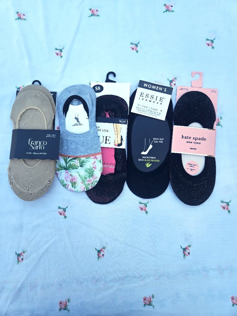 6 Pairs Shoe Liner Socks New in Package